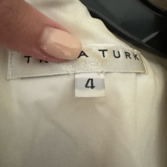 Trina Turk Black, White, and Yellow Floral Midi Dress - Picture 4 of 4